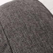 Grey Faux Linen Bolster Dog Sofa Bed